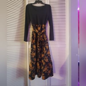 Modest cute long sleeve flowy cute dress